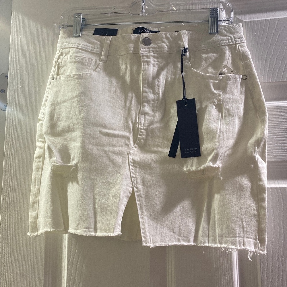 Denim skirt w/strech